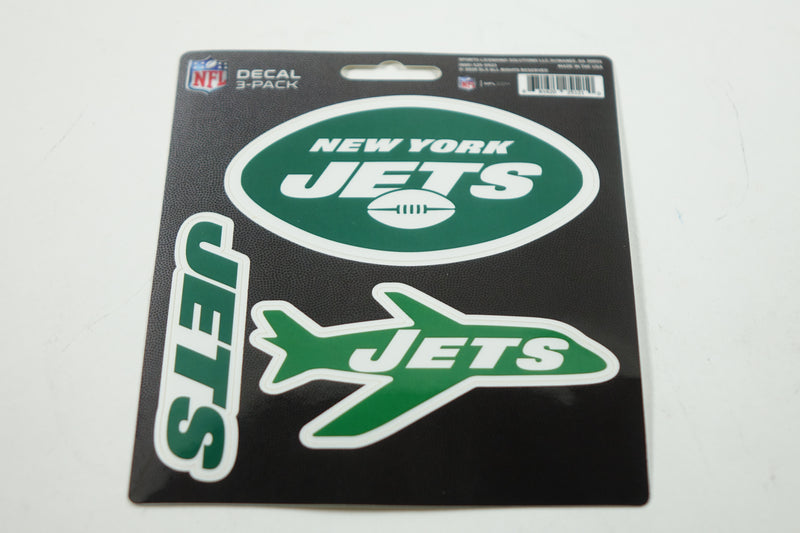 NFL DST3NF21 New York Jets Decal - Pack of 3