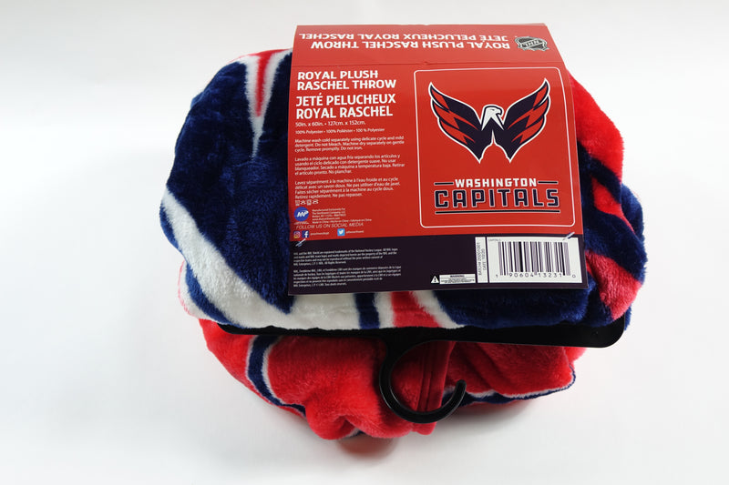 NHL Washington Capitals 50" x 60" Raschel Interference Design Blanket One Size