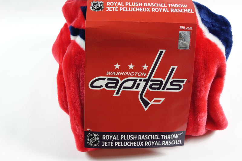 NHL Washington Capitals 50" x 60" Raschel Interference Design Blanket One Size