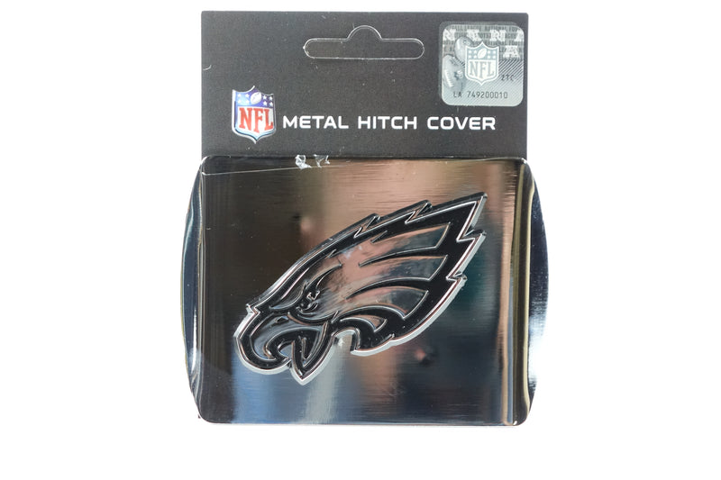 NFL Philadelphia Eagles Chrome Metal Hitch Cover with Chrome Metal 3D Emblem