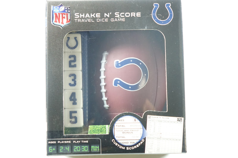 NFL Indianapolis Colts Shake N' Score Travel Dice Game