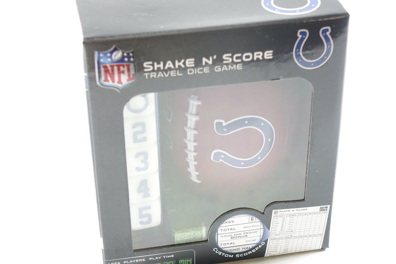 NFL Indianapolis Colts Shake N' Score Travel Dice Game