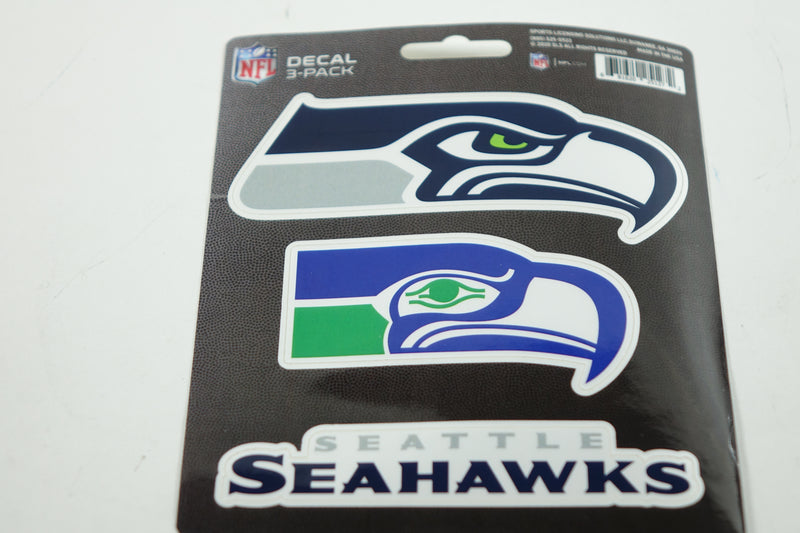 NFL Seattle Seahawks Team Decal, 3-Pack Green, Standard