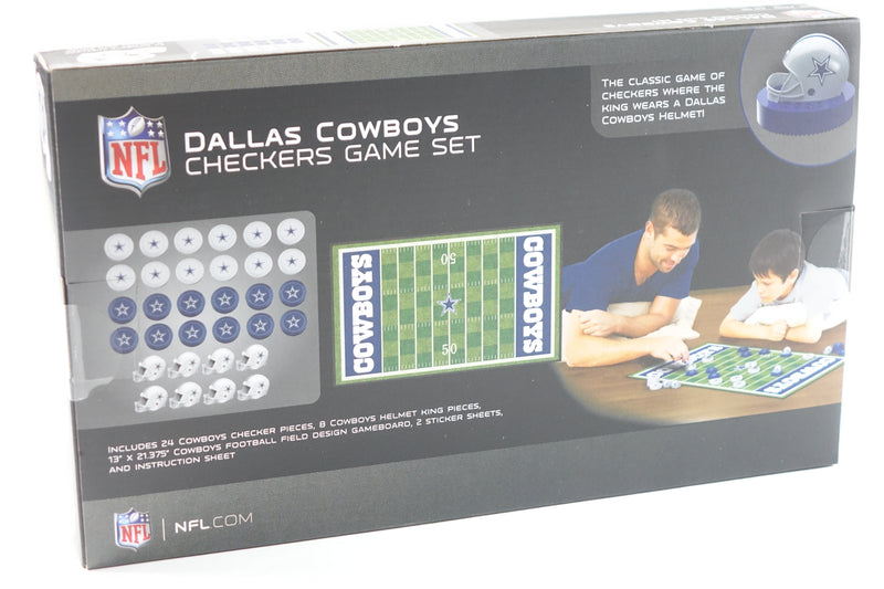 NFL Dallas Cowboys Checkers Board Game , 13" x 21"