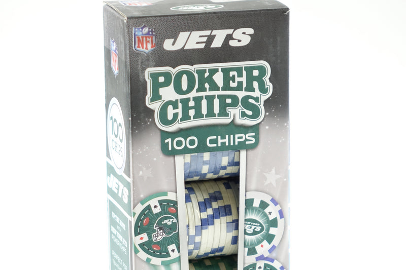 NFL New York Jets 100-Piece Poker Chips, One Size, NYJ3120