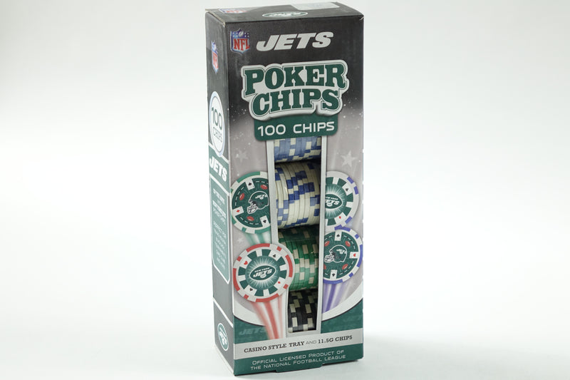 NFL New York Jets 100-Piece Poker Chips, One Size, NYJ3120