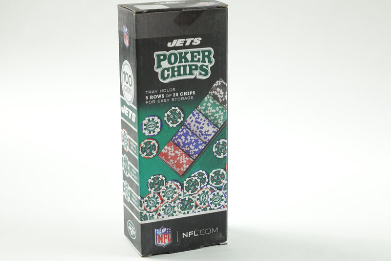 NFL New York Jets 100-Piece Poker Chips, One Size, NYJ3120