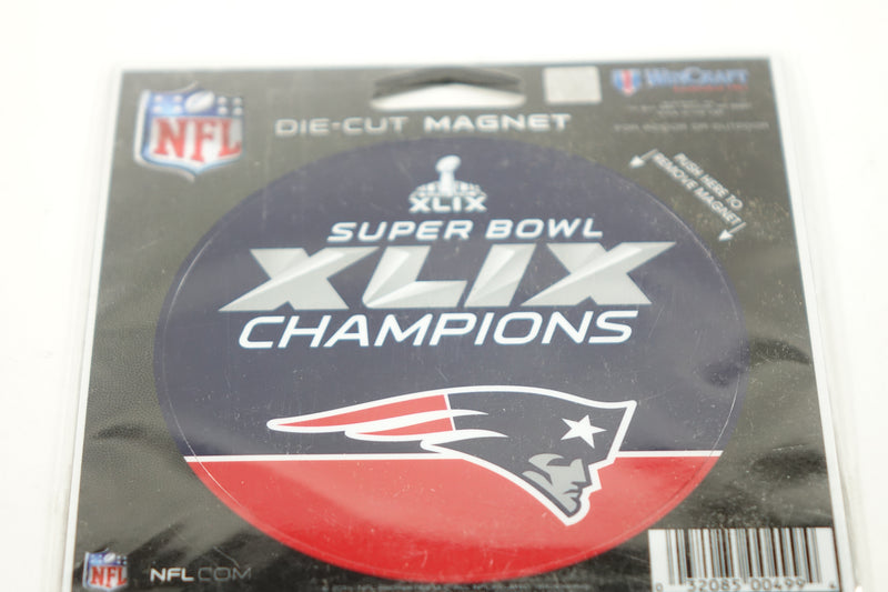 New England Patriots Official NFL 4.5 inch x 6 inch Super Bowl 49 Champions Die