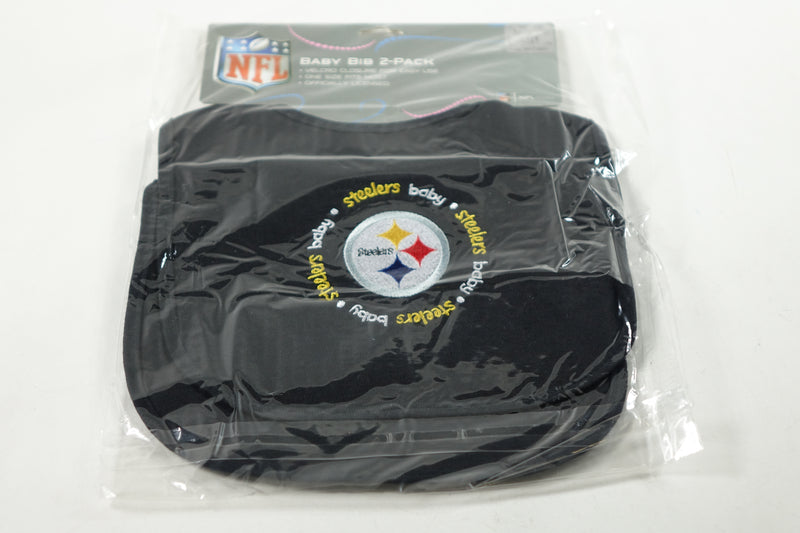 Baby Bib 2-Pack NFL Pittsburgh Steelers