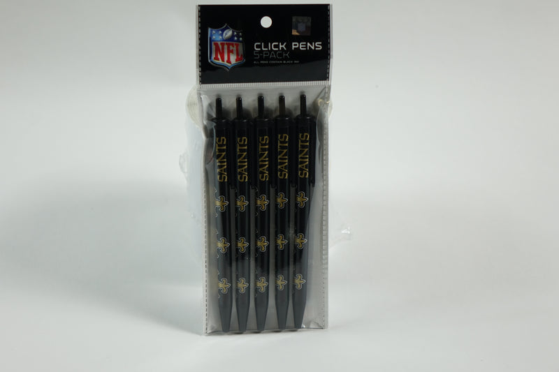 NFL New Orleans Saints 5 Pack Click Pens