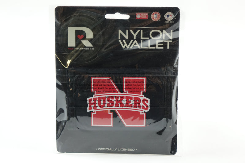 NCAA Nebraska Cornhuskers Nylon Trifold Wallet 5" x 3"