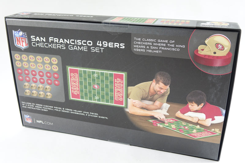 NFL San Francisco 49ers Checkers Board Game , 13" x 21"