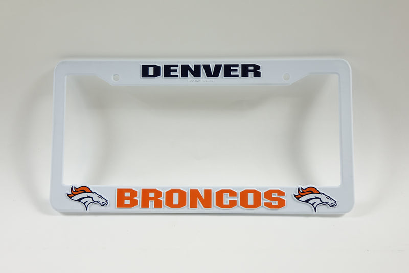 NFL Plastic License Plate Frame, Denver Broncos