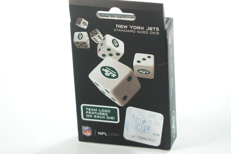 Game Day - NFL New York Jets - 6 Piece Team Logo Dice Set - D6 Standard Size