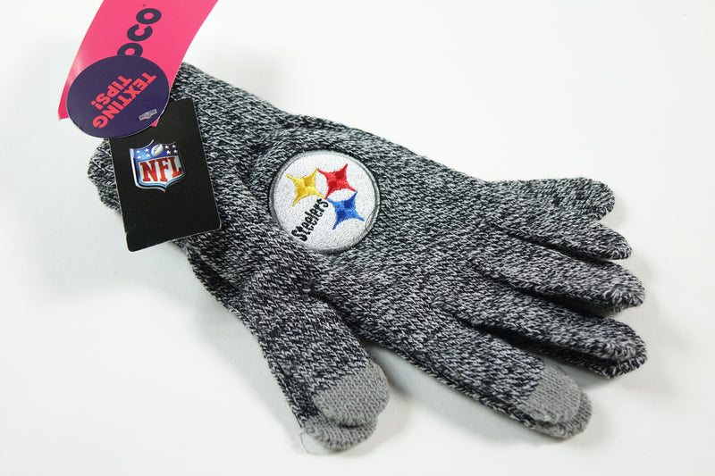 NFL Pittsburgh Steelers Gray Knit Gloves