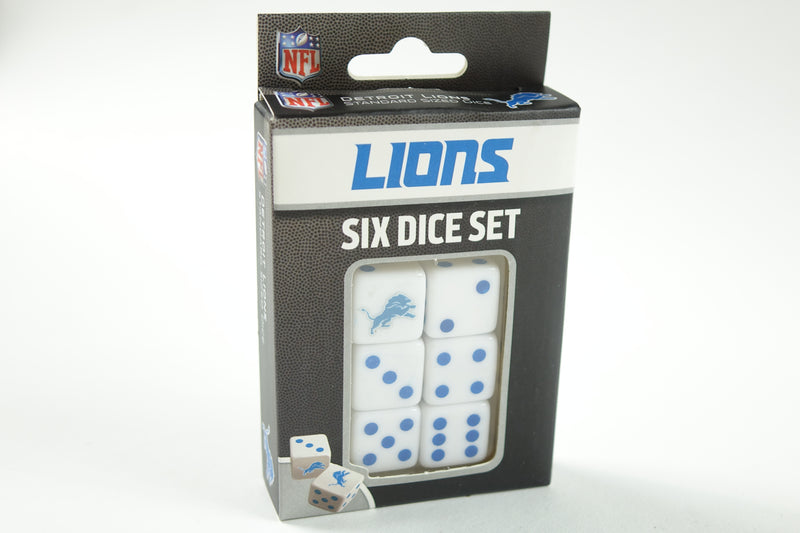 NFL Detroit Lions Dice Set, One Size