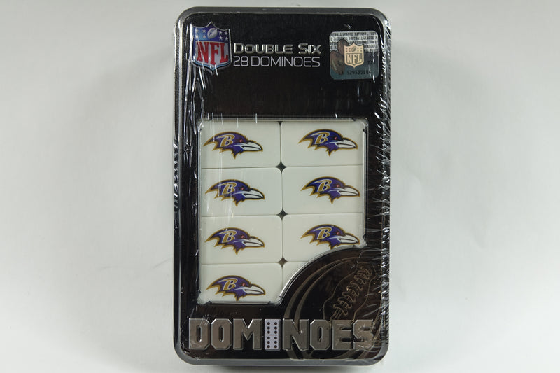 NFL Baltimore Ravens Collector Edition Double Six Dominoes One Size