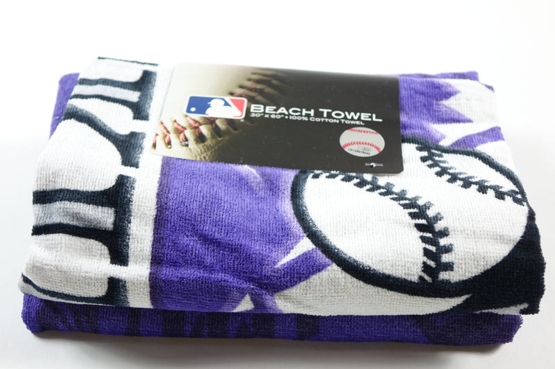 McArthur Towel & Sports Colorado Rockies MLB 100% Cotton 30"x60"