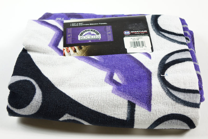 McArthur Towel & Sports Colorado Rockies MLB 100% Cotton 30"x60"