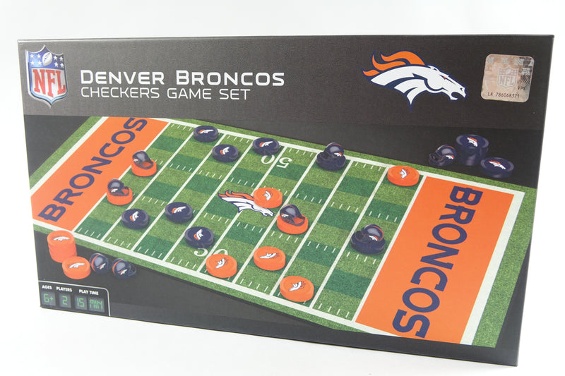 NFL Denver Broncos Checkers Board Game , 13" x 21"