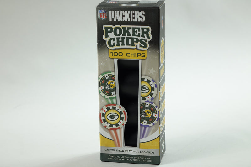 NFL Green Bay Packers Poker Chips, 100 Piece (GBP3120)