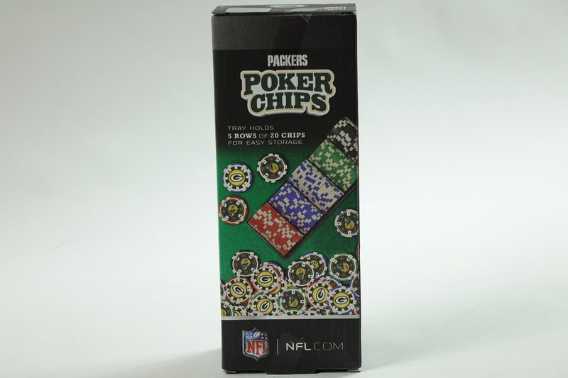 NFL Green Bay Packers Poker Chips, 100 Piece (GBP3120)