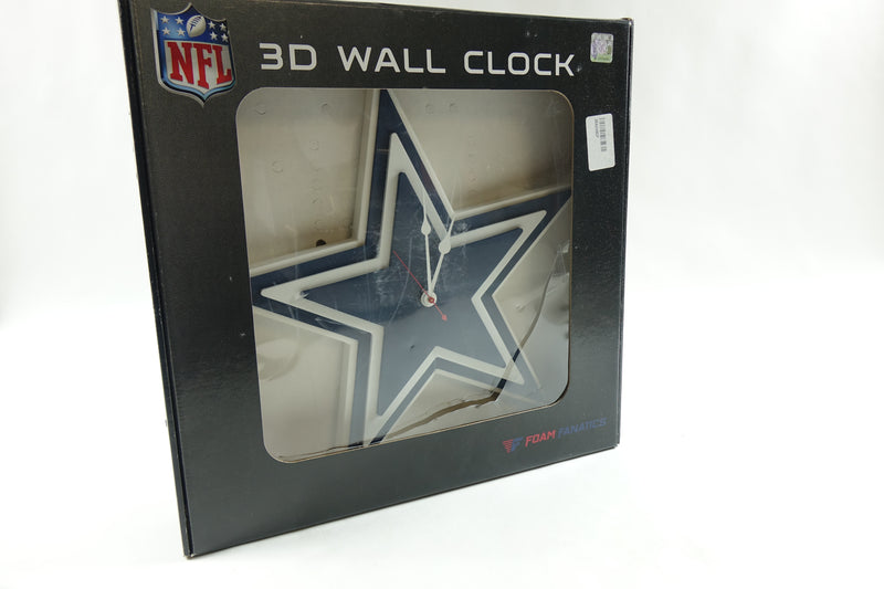 Foam Fanatics NFL Dallas Cowboys 3D Wall Clock