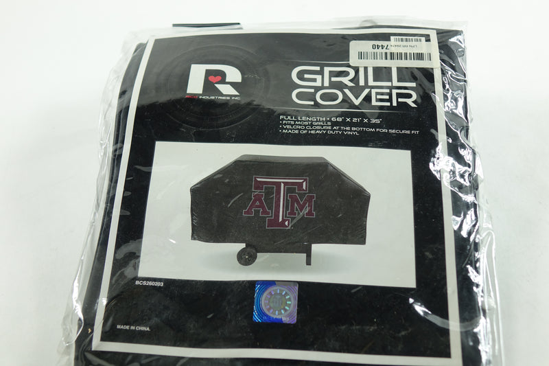 NCAA Rico Industries Vinyl Grill Cover, Texas A&M Aggies 68"x21"x35"