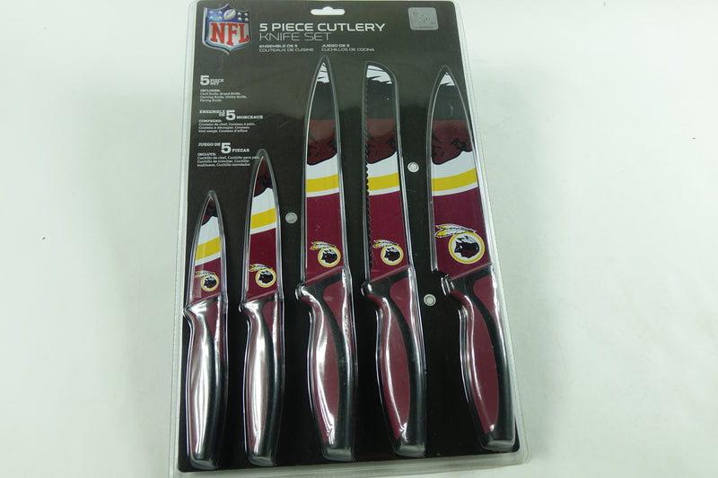 Sportsvault 5pc Cutlery Set NFL Washington Redskins