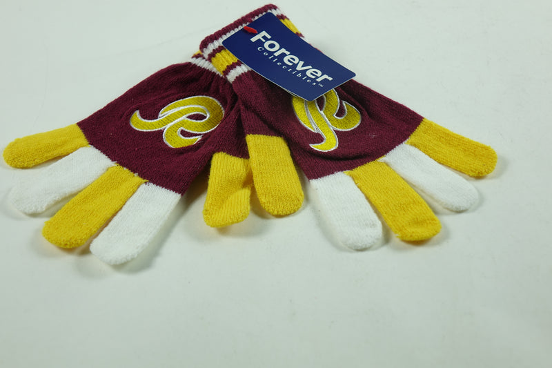 Multi Color Knit Gloves NFL Washington Redskins