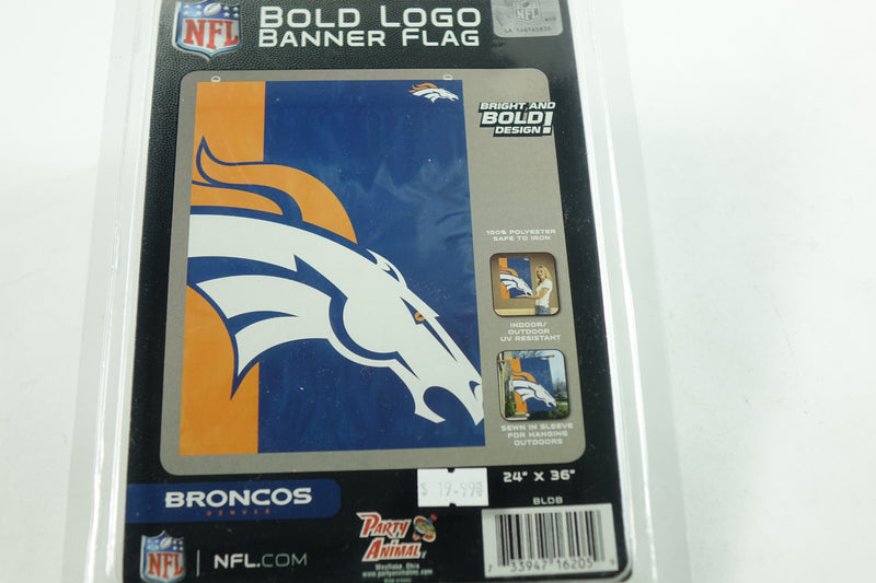 NFL Denver Broncos Bold Logo Banner NFL Flag