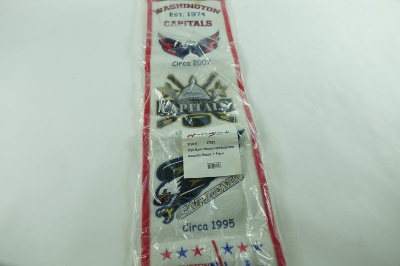 NHL Washington Capitals Genuine Wool Heritage Banner