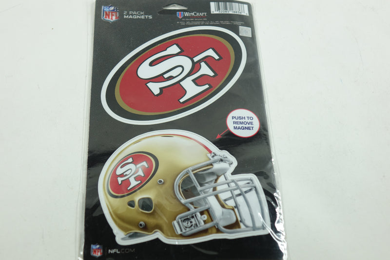 WinCraft NFL San Francisco 49ers WCR18836014 magnets (2 Pack), 5" x 9"