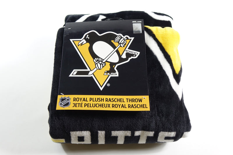 NHL Pittsburgh Penguins 50" x 60" Raschel Design Blanket, One Size