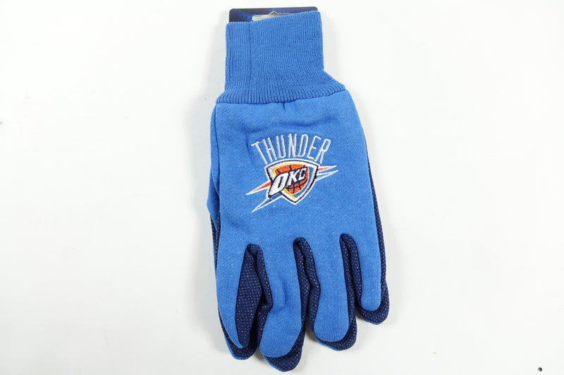 NBA Oklahoma City Thunder Two-Tone Gloves, One Size, Blue