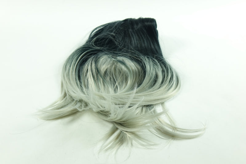 Yopo Wig- Black to Silver Ombre, WS002