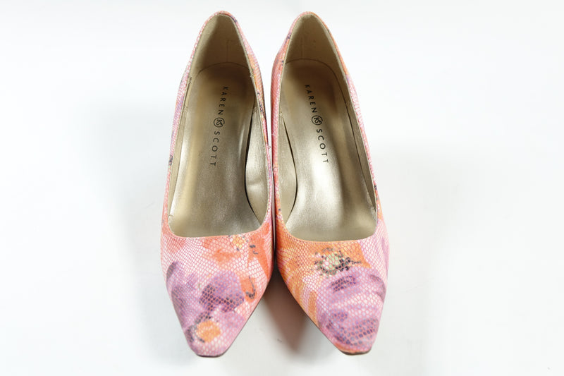 Karen Scott snake pattern heels.