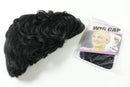 Short Haired Wig Black Straight + Wig Cap