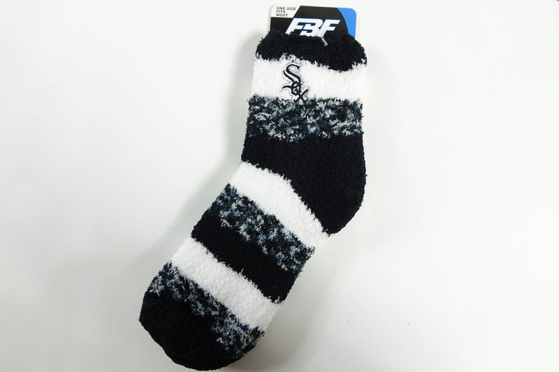 Fuzzy Zebra Socks MLB Chicago White Sox