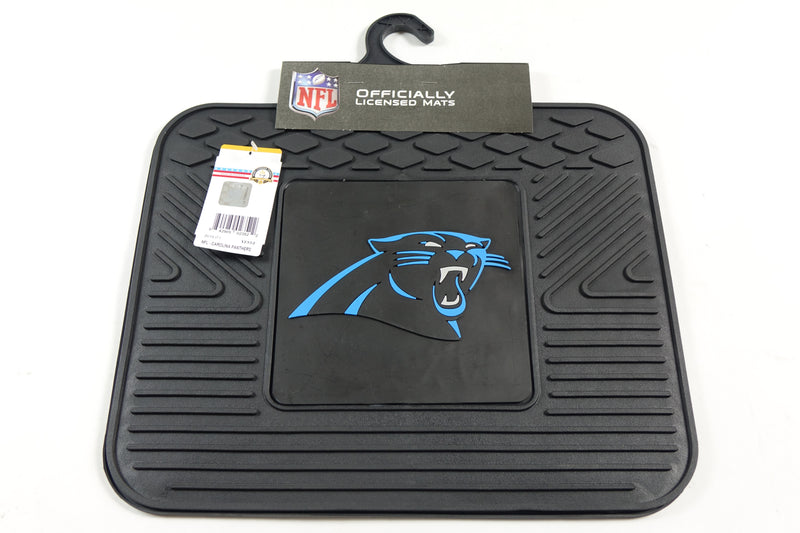 NFL Carolina Panthers Back Row Utility Car Mats - 2 Piece Set, 14" x 17 One Size