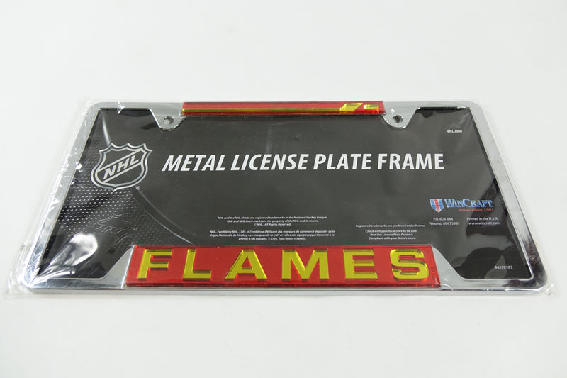 NHL Calgary Flames Metal License Plate Frame