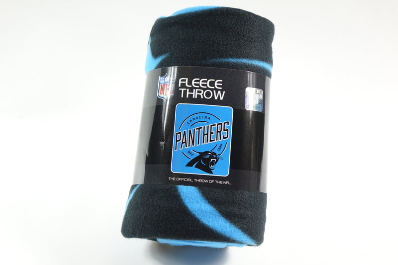 NFL Carolina Panthers Fleece Throw Blanket, 50" x 60", Campaign