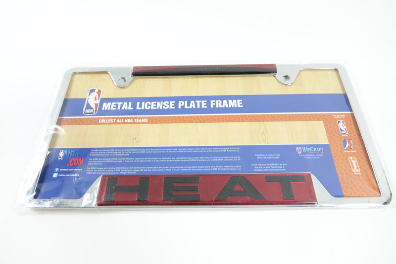 NBA Miami Heat Metal License Plate Frame