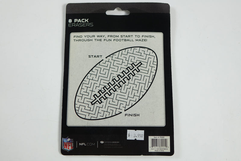 8 Pack of Erasers NFL New York Jets