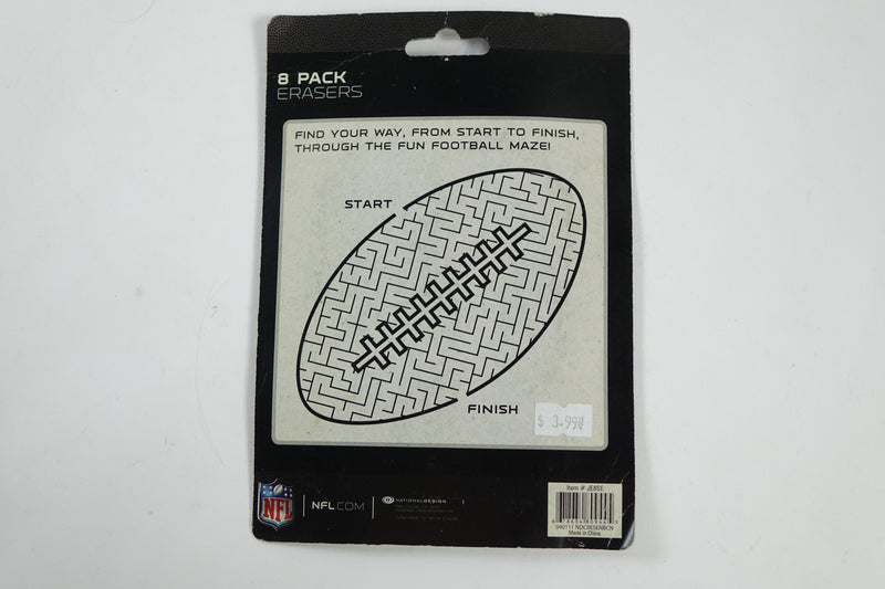 8 Pack of Erasers NFL New York Jets