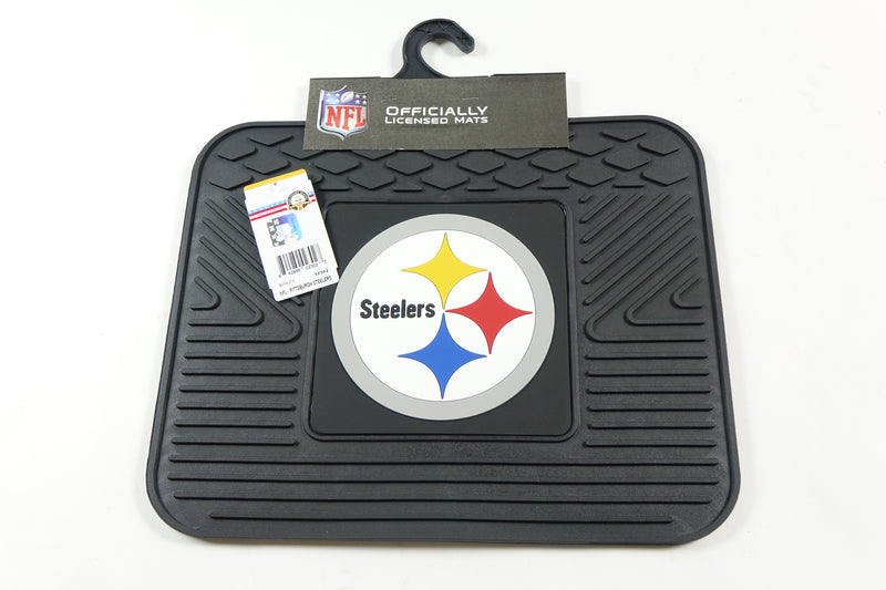 NFL Pittsburgh Steelers Back Row Utility Car Mats - 2 Piec 14 x17,2 Utility Mats