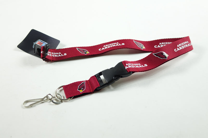 NFL Arizona Cardinals Two-Tone Lanyards, Red/Black, One Size