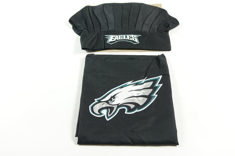 Mens Chef Hat and Set NFL Apron, Philadelphia Eagles, One Size US