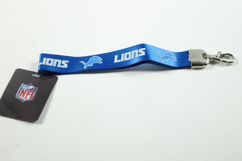 NFL Detroit Lions Wristlet Lanyard, Blue, One Size