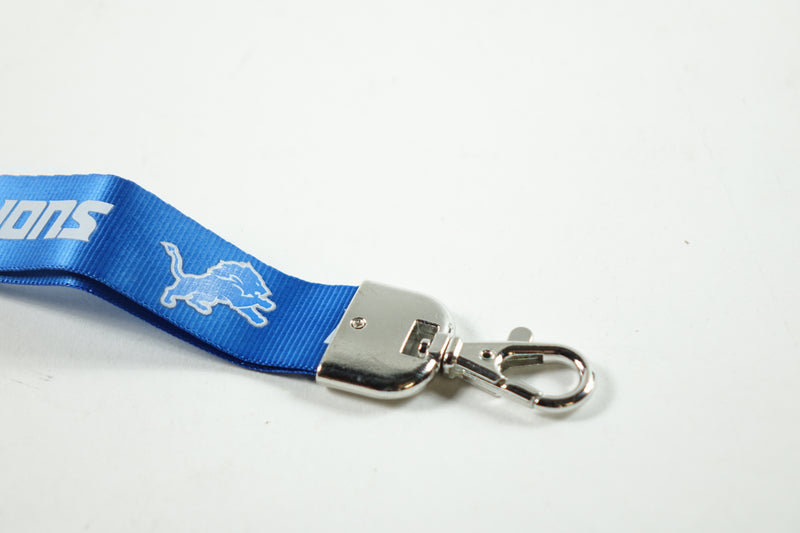 NFL Detroit Lions Wristlet Lanyard, Blue, One Size